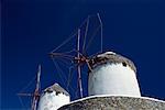 Windmills and Sky, Mykonos, Greece