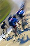 Blurred View of Track Cycling