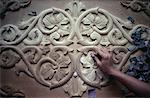 Close-Up of Woodcarving Malaysia