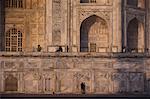Gros plan du Taj Mahal à Agra