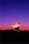 Satellite Dish at Jet Propulsion Lab at Dusk Goldstone, California, USA