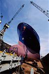 Construction navale au Thyssen installations Hamburg, Allemagne