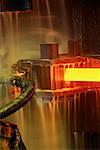 Extruding Hot Steel at BHP Billiton Facilities Melbourne, Australia