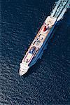 Aerial View of Cruise Ship Atlantic Ocean