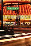 Las Vegas Boulevard und Licht Trails Las Vegas, Nevada, USA