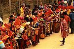 Crowd of People at Punakha Dromche Festival Bhutan