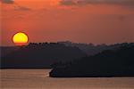 Coucher de soleil sur Viper Island Port Blair, îles Andaman Inde