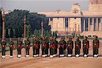 Relève de la garde Rashtropati Bhavan New Delhi, Inde