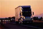 Transport Truck on Highway