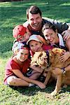 Family With Dog, Portrait