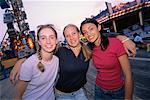 Teenagers at Amusement Park