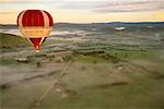 Hot Air Balloon Over Yarra Valley Victoria, Australie