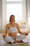 Pregnant Woman Meditating