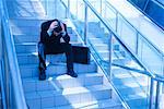 Businessman on Stairs