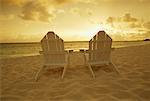 Adirondack Chairs on Beach Paradise Island, Bahamas