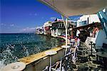 Seaside Cafe Chora, Mykonos, Grèce