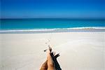 Pieds sur la plage