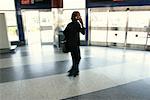 Woman in Bus Station