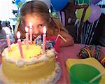 Girl With Birthday Cake