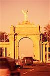 Princes' Gates and Street, Toronto, Ontario, Canada