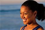 Portrait of Woman on Beach