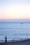 Fisherman at Dusk Nice, Cote d'Azur, France