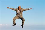 Businessman Jumping