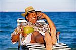 Man at the Beach with Cell Phone