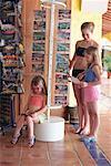 Three Girls in Vacation Gift Shop