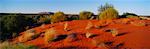 Düne und Ayers Rock Northern Territory, Australien