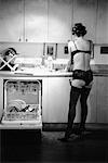 Woman Doing the Dishes