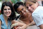 Portrait of Women at Outdoor Cafe