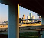 City Skyline and Overpass Houston, Texas, USA