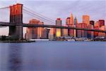 Brooklyn Bridge and Cityscape Manhattan, New York