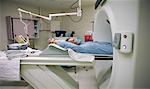 Man Receiving at CT Scan