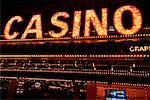 Kasino Schilder, Las Vegas Nevada, USA