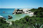 Vue d'ensemble de la plage Cape Town, Afrique du Sud