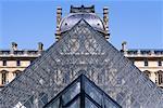 Pyramid and Louvre Paris, France