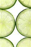 Gros plan des tranches de citron vert