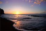 Sunset and Beach, Montserrat, Leeward Islands