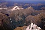 Chutes de Sutherland, Alpes du Sud, Parc National de Fjordland, Ile du Sud, Nouvelle-Zélande