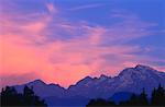 Sonnenuntergang, Salzburger Land, Österreich