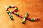Prescription Drug Symbol Spelled Out in Pills