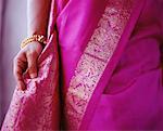 Close-Up of Woman Wearing Sari