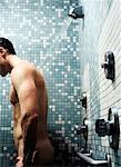 Man Taking Shower