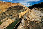 Sedimentablagerungen in Rock Estancia Cristina Patagonien, Argentinien-Südamerika