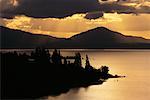 Le lac Taupo, Nouvelle-Zélande