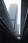 View of Skyscraper from Underpass, Los Angeles California, USA