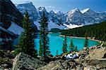 Lac Moraine et le Parc National Banff, Alberta, Canada