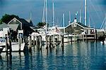 Overview of Harbour Nantucket Harbour, Nantucket Massachusetts, USA